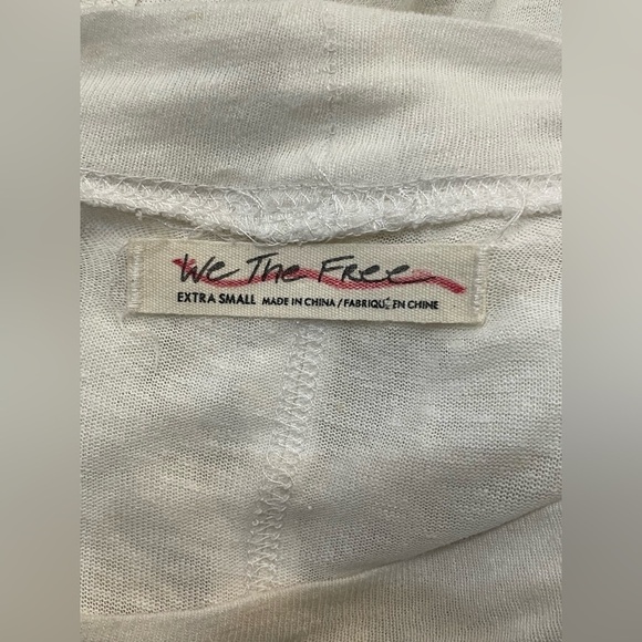 Free People Starlight Tee Relax Tunic Ivory Revolve Boyfriend Style Woman XS - Picture 8 of 11